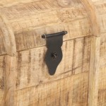 vidaXL Peti Penyimpanan Kayu Mangga Solid – Set 2 Kotak Kayu, Kotak Penyimpanan untuk Kamar Tidur